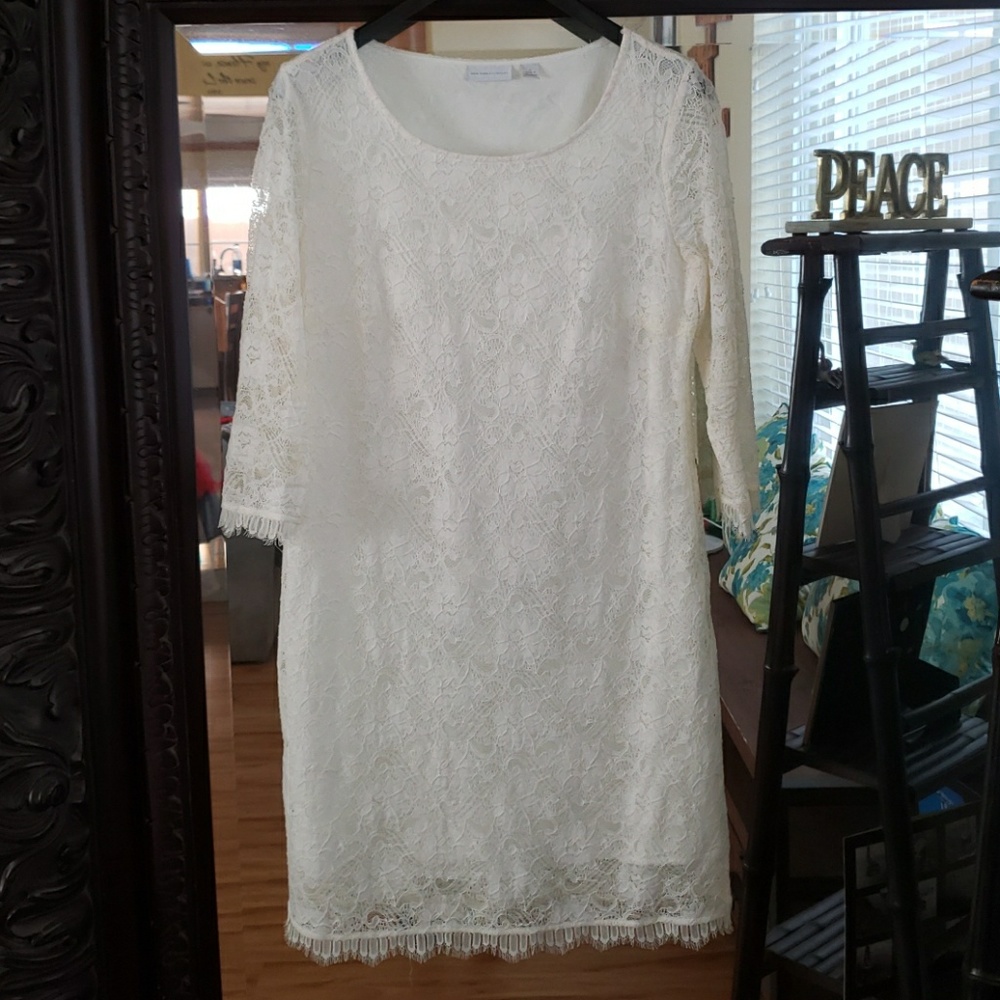 New York & Company Lace A Line Dress.